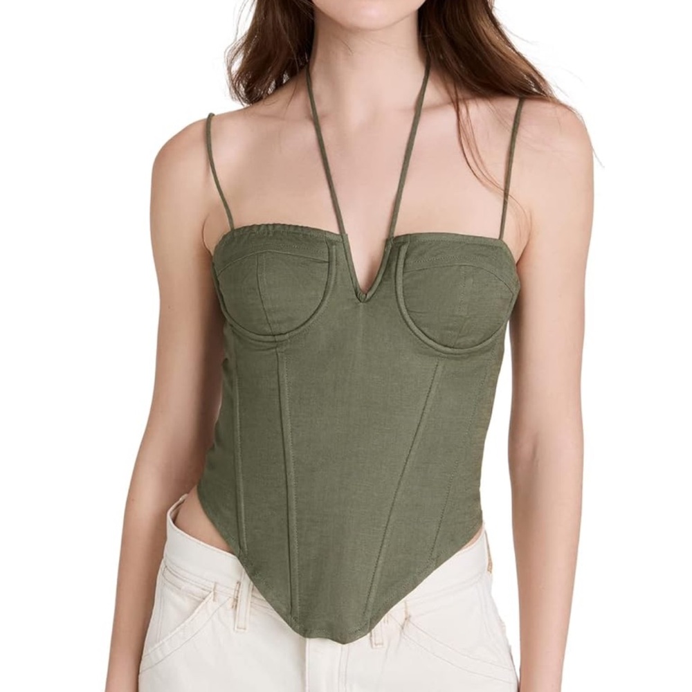 Lioness Del Gato Corset Top
*Khaki
*L